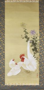 菊と鶏の図/荒木十畝のサムネール