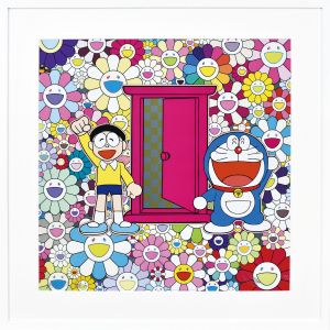 「どこでもドア」でお花畑にやって来た！/村上隆のサムネール