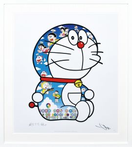 おすわりドラえもん 「青空の下のきもちの良い日」/村上隆のサムネール