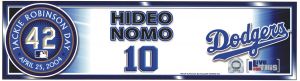 2004 Jackie Robinson Day　ロッカープレート/ロサンゼルス・ドジャース　野茂英雄のサムネール