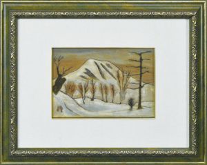 男体山雪景