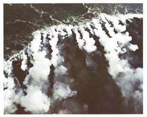 ヴェストマナエヤル　火山噴煙　アイスランド　1973